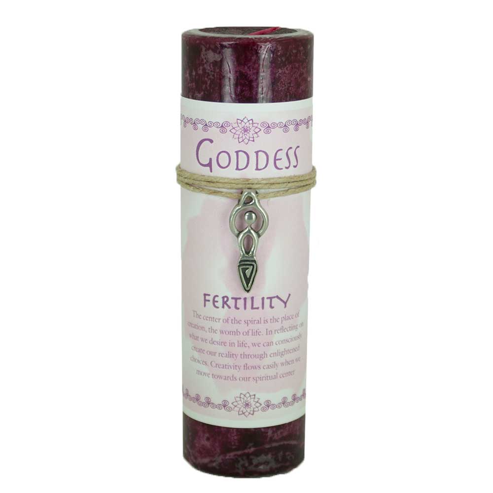 Goddess Fertility Candle with Pendant - 13 Moons