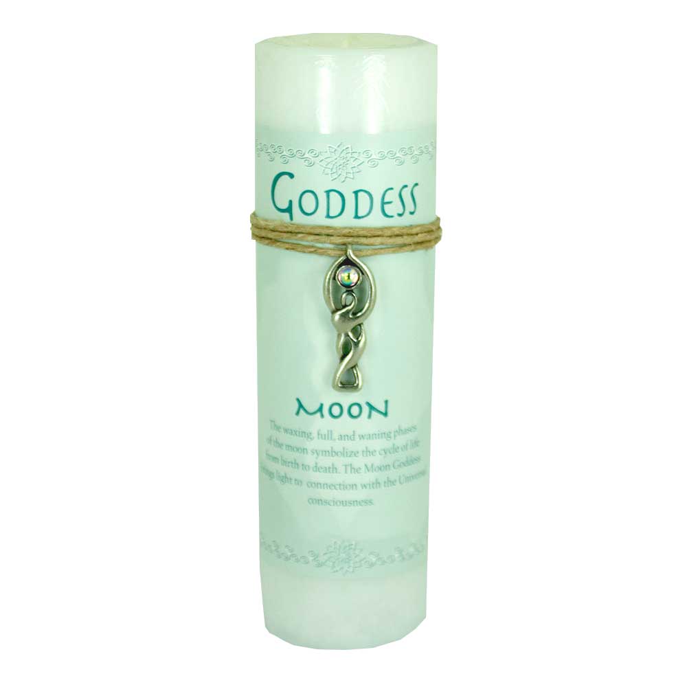Goddess Moon Candle with Pendant - 13 Moons