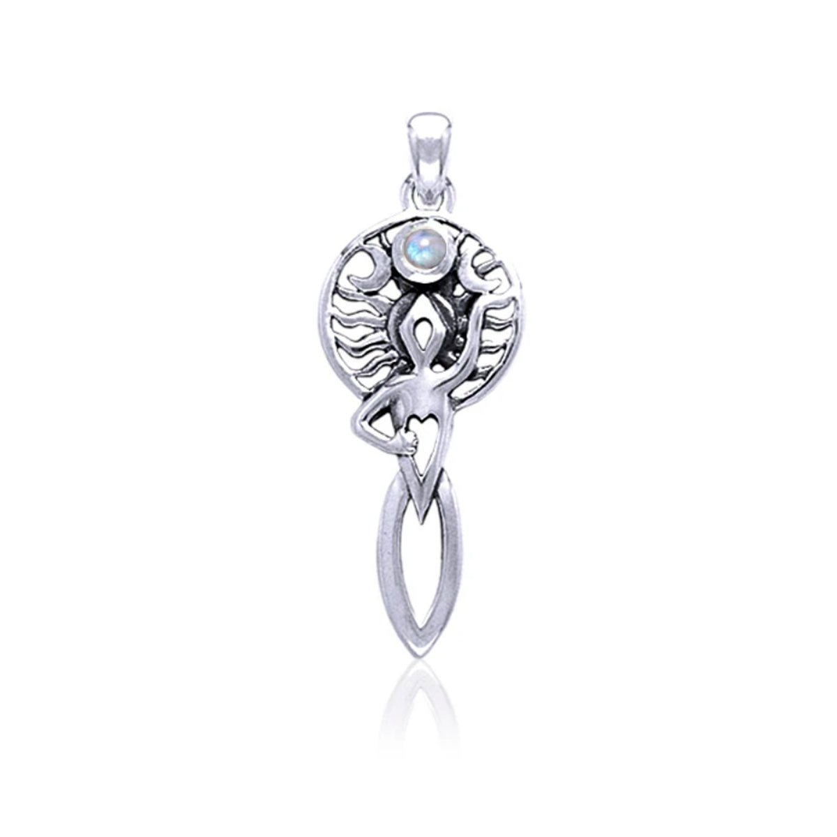 Goddess of Universal Spirit Pendant - 13 Moons