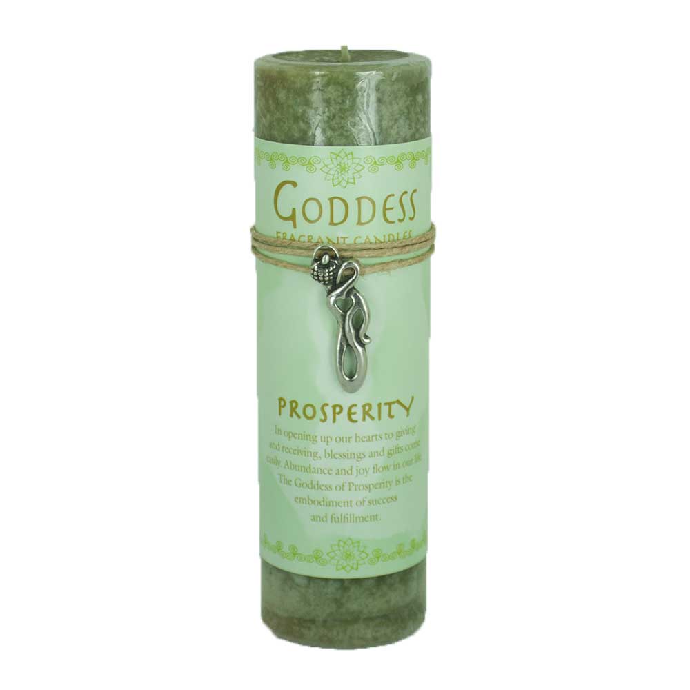 Goddess Prosperity Candle with Pendant - 13 Moons