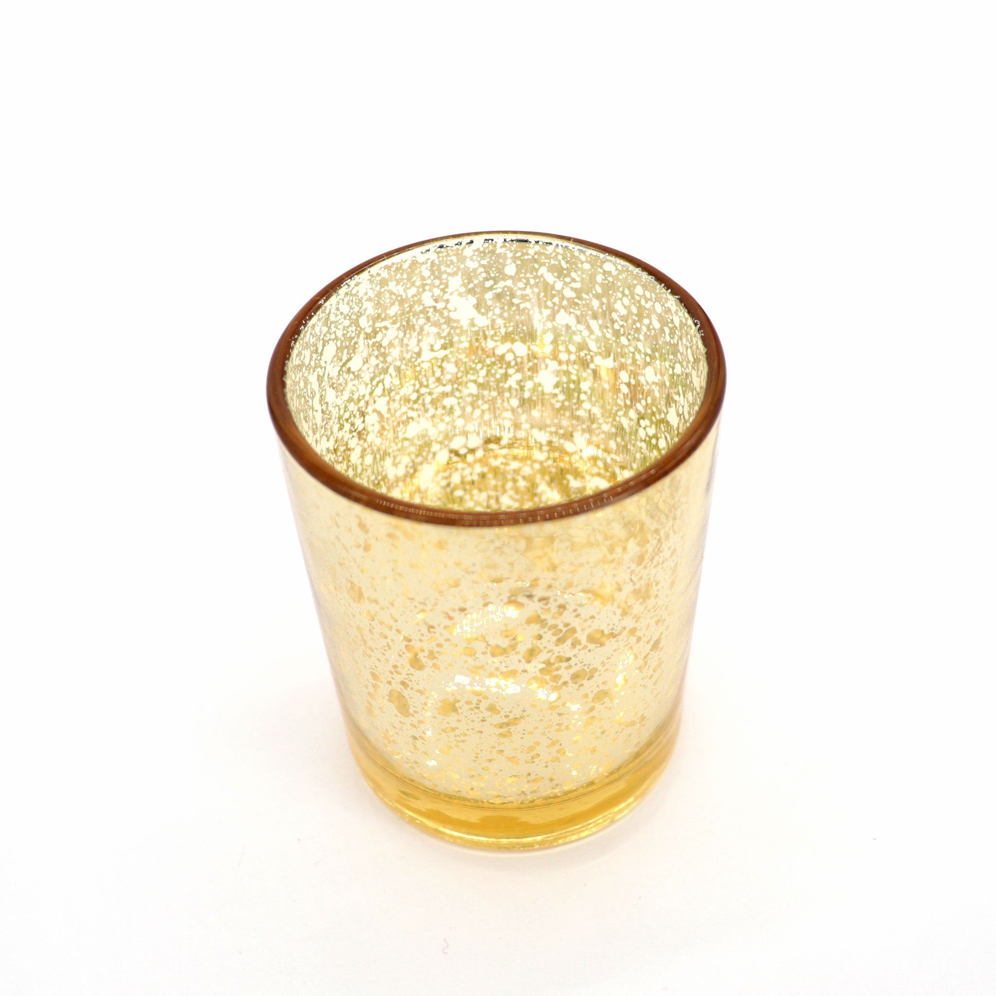 Gold Mercury Glass Candle Holder - 13 Moons