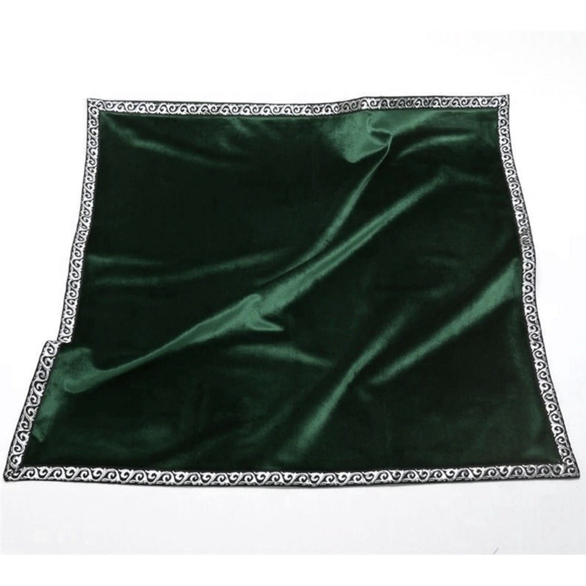 Green Tarot Bag & Cloth Set - 13 Moons