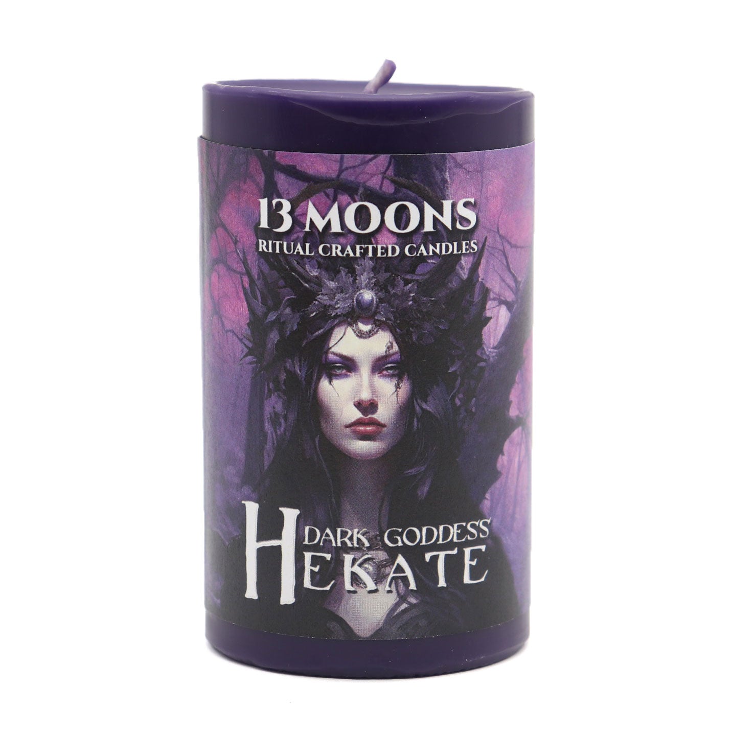 Hekate Ritual Candle Small Pillar - 13 Moons