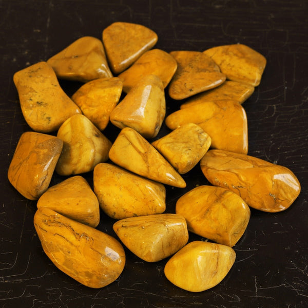 【第1位獲得！】 jasper-yellow-tumbled-stone- 画材
