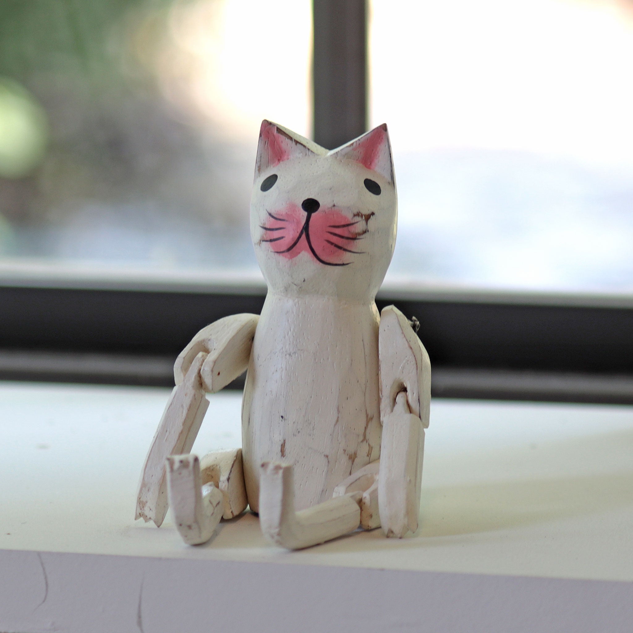 Jointed Wooden Cat - 13 Moons