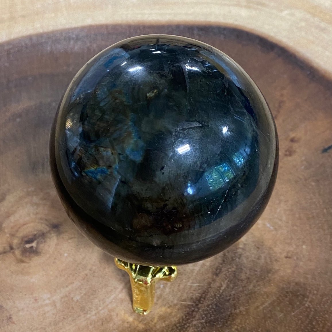 Labradorite Sphere, 2.25 - 2.75 inches - 13 Moons