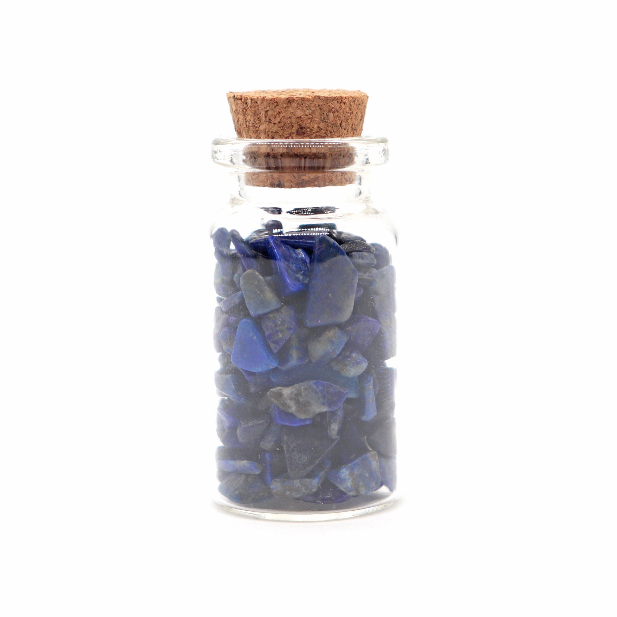 Lapis Lazuli Gemstones in Bottle - 13 Moons