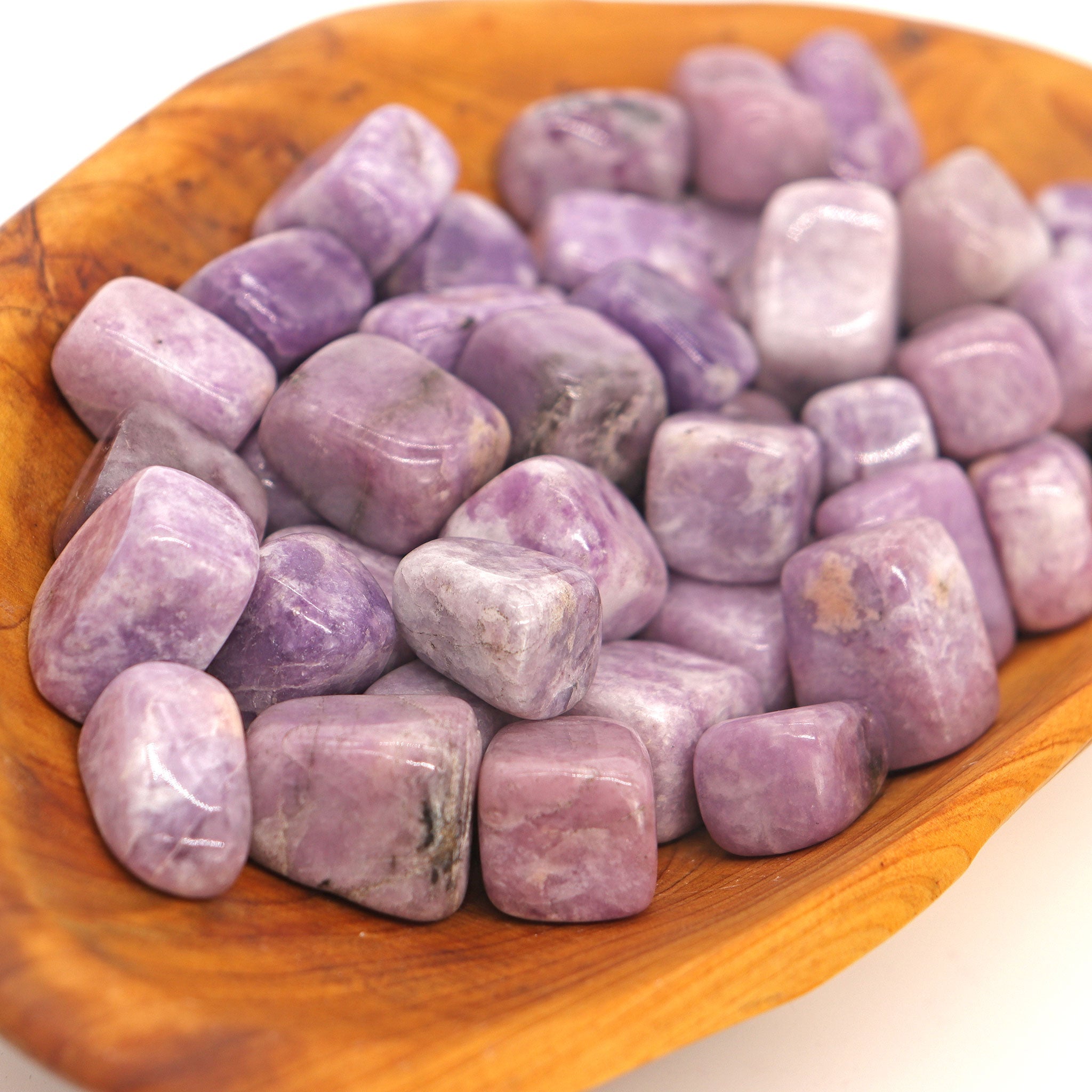 Lepidolite Crystal Tumbled Stones semi smooth 20mm-25mm