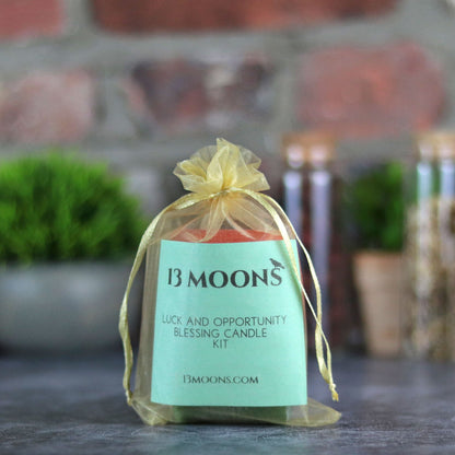 Luck and Opportunity Blessing Candle Kit - 13 Moons