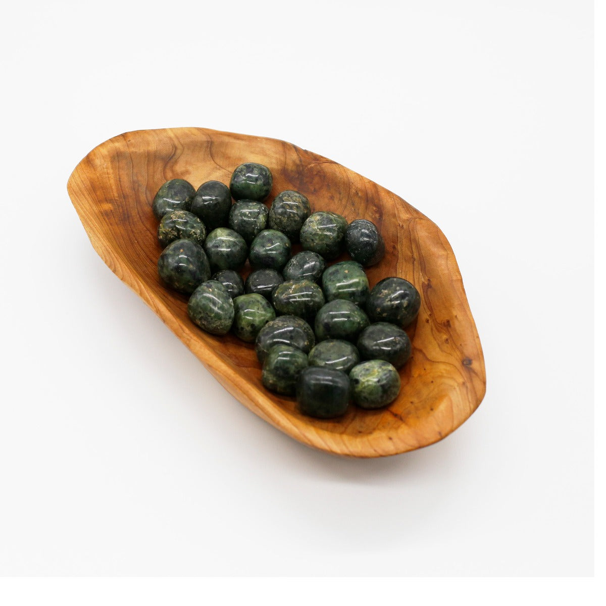 Jade, Nephrite Tumbled Stone 1819 Raiders Rocks