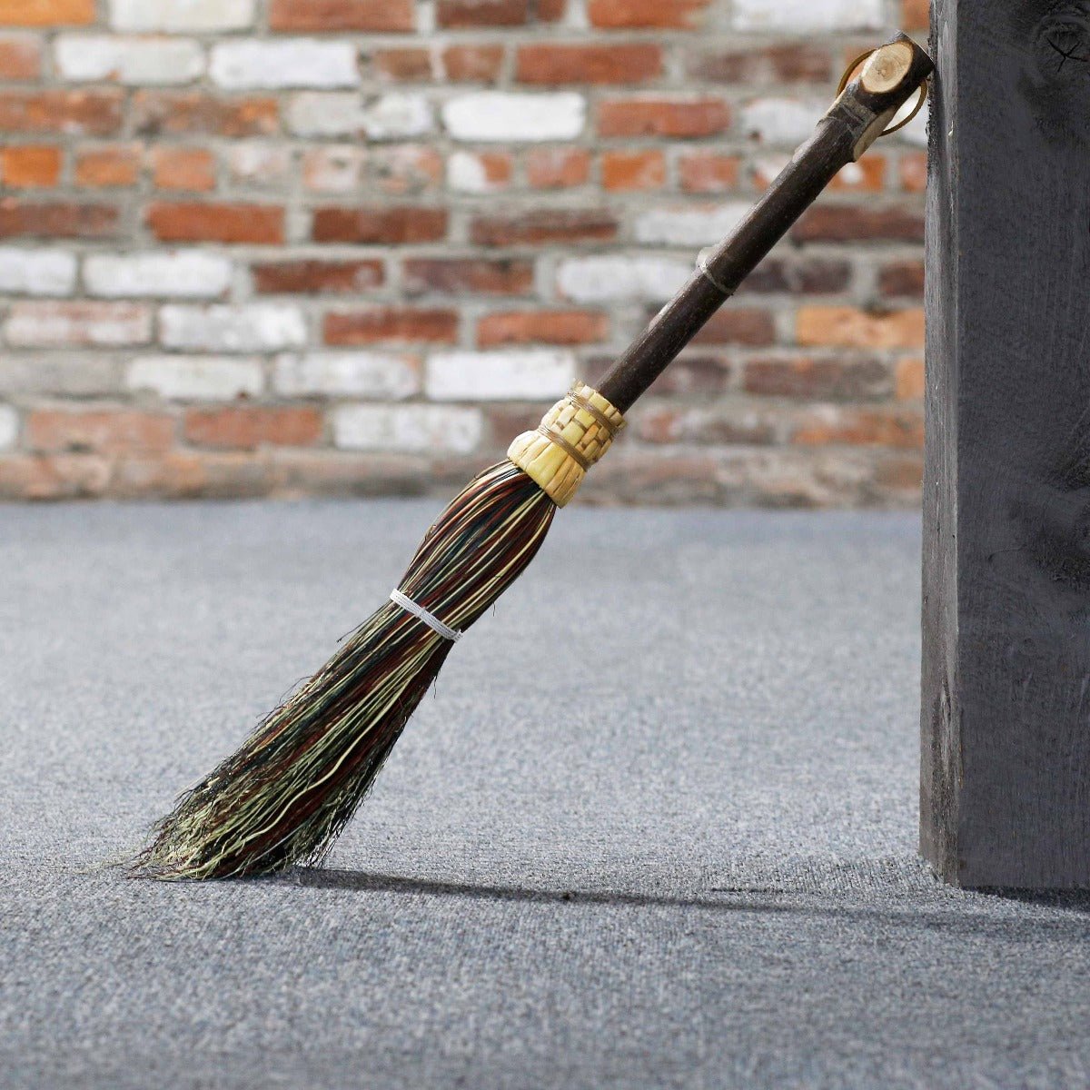 Handcrafted Mixed Color Heath Broom, Real Witch Broom, Mixed Color Besom