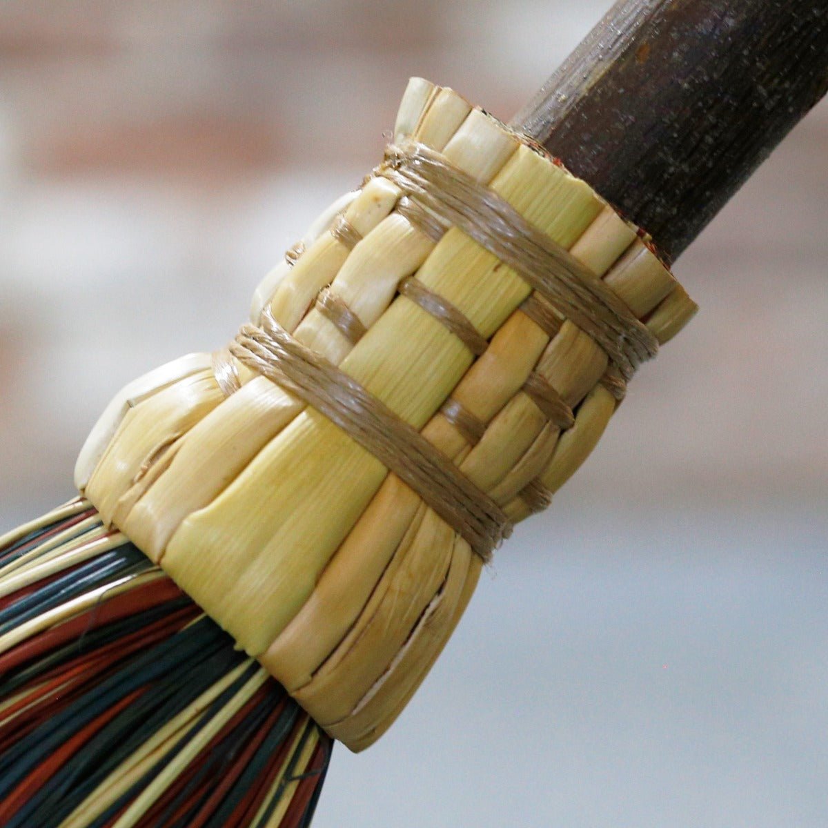 Handcrafted Mixed Color Heath Broom, Real Witch Broom, Mixed Color Besom
