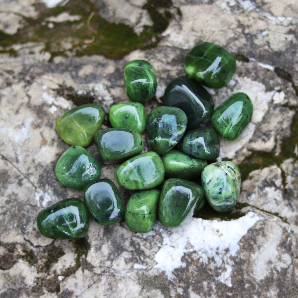 Jade, Nephrite Tumbled Stone