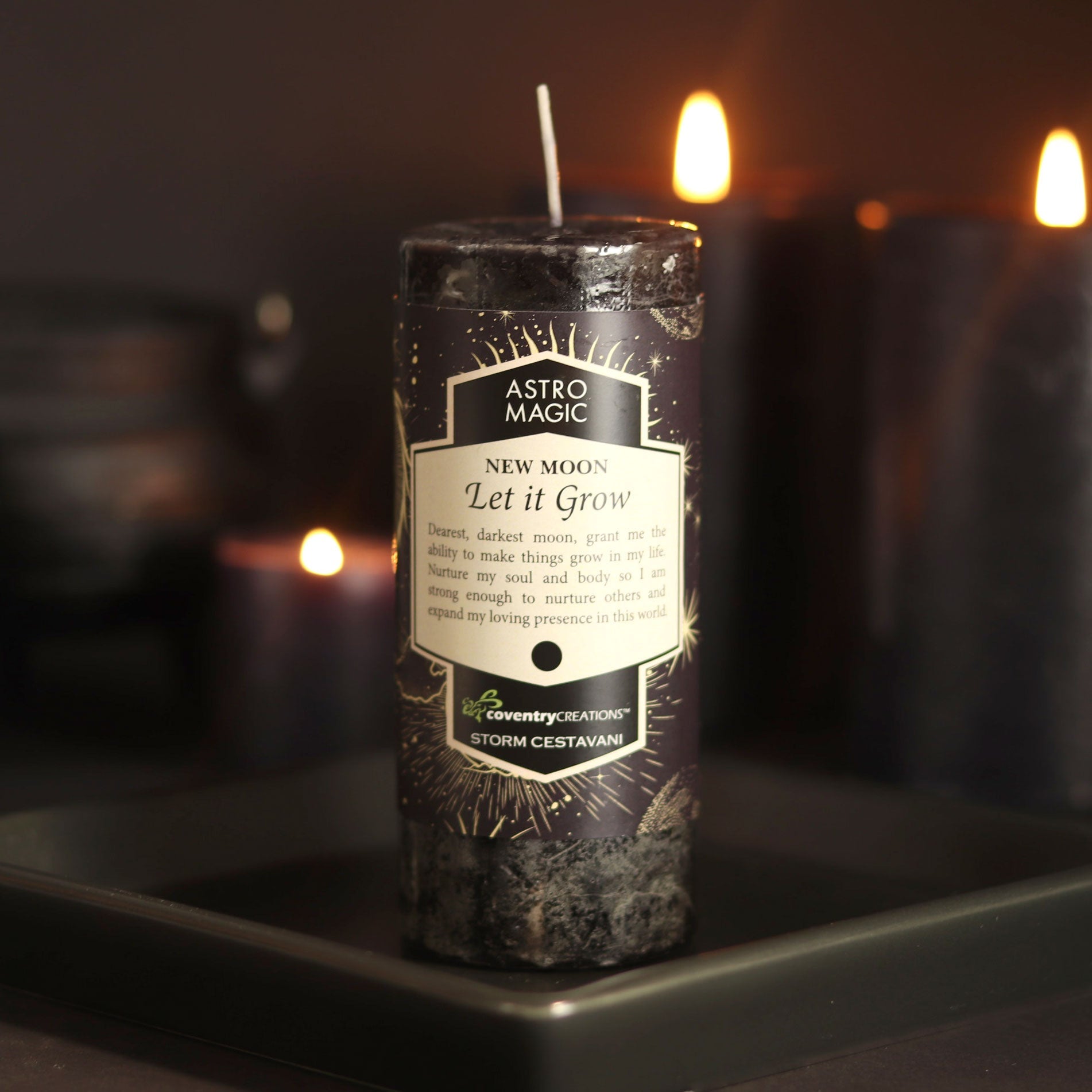 New Moon - Let It Grow Candle - 13 Moons