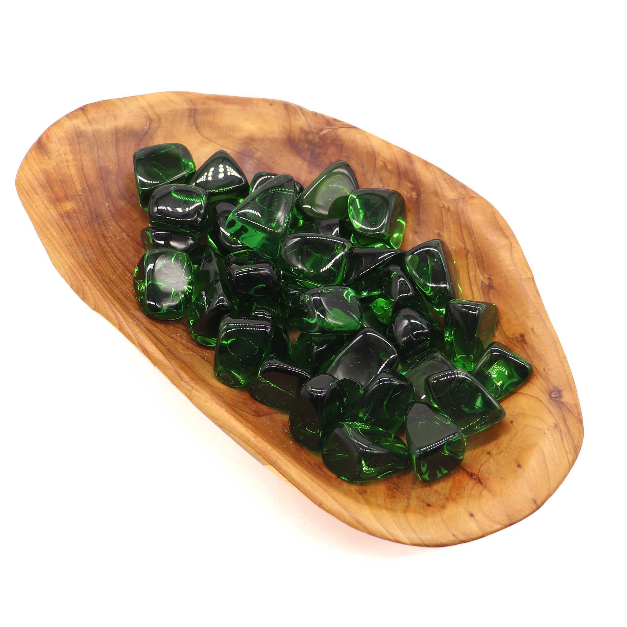 Obsidian, Green Tumbled Stone - 13 Moons