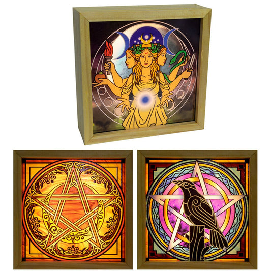 Pagan Light Box for Altar - 13 Moons