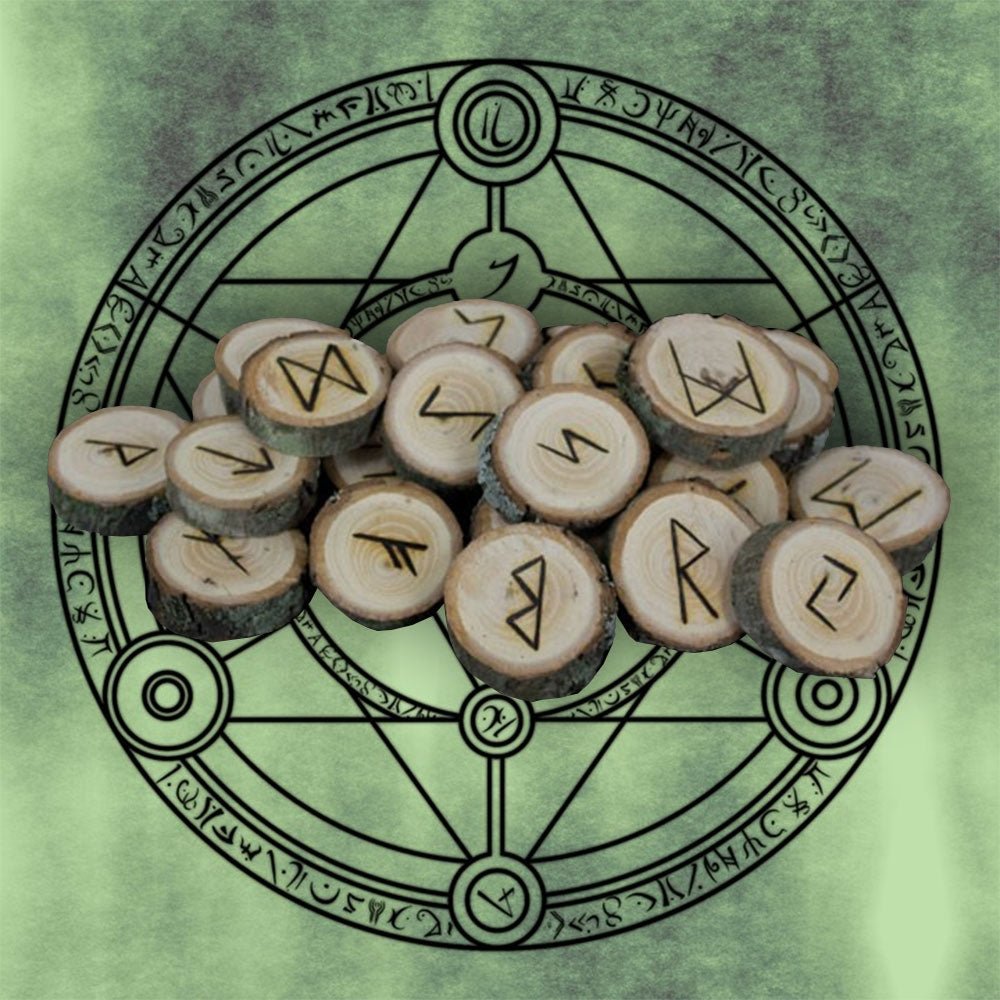 Norse Vegvisir Elder Futhark Runes Round Cork Coaster 4piece Set – Blue  Pagan
