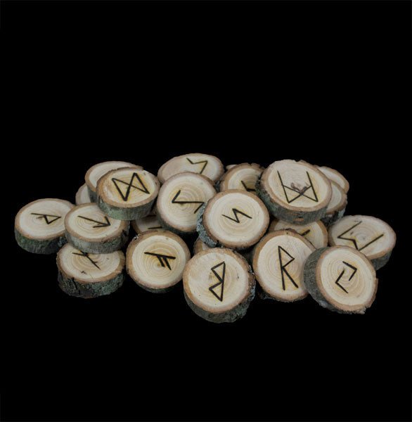 Pecan Elder Futhark Runes - 13 Moons