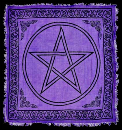 Pentacle Altar Cloth - 13 Moons