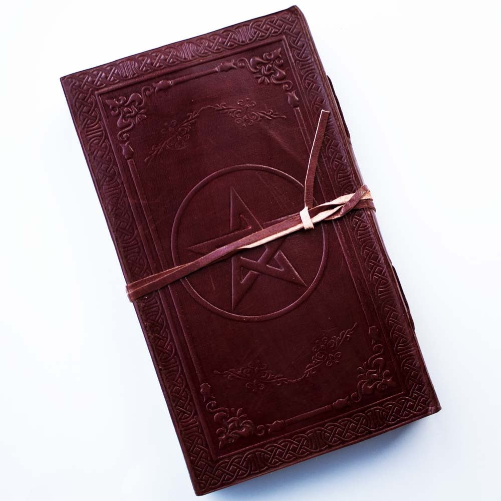 Pentacle Leather Book - 13 Moons