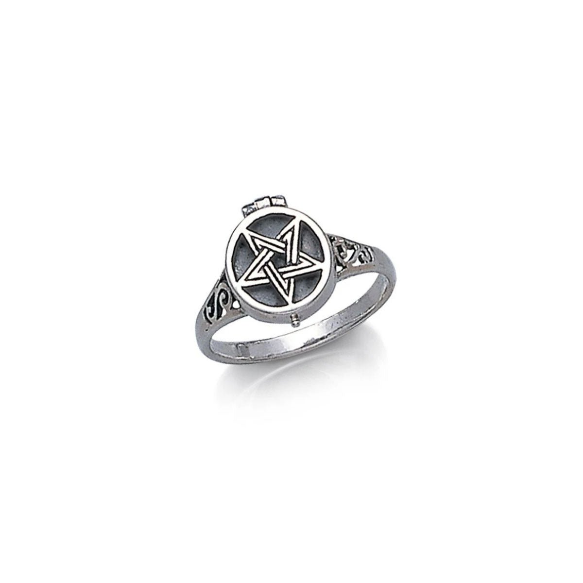 Pentacle Poison Ring - 13 Moons