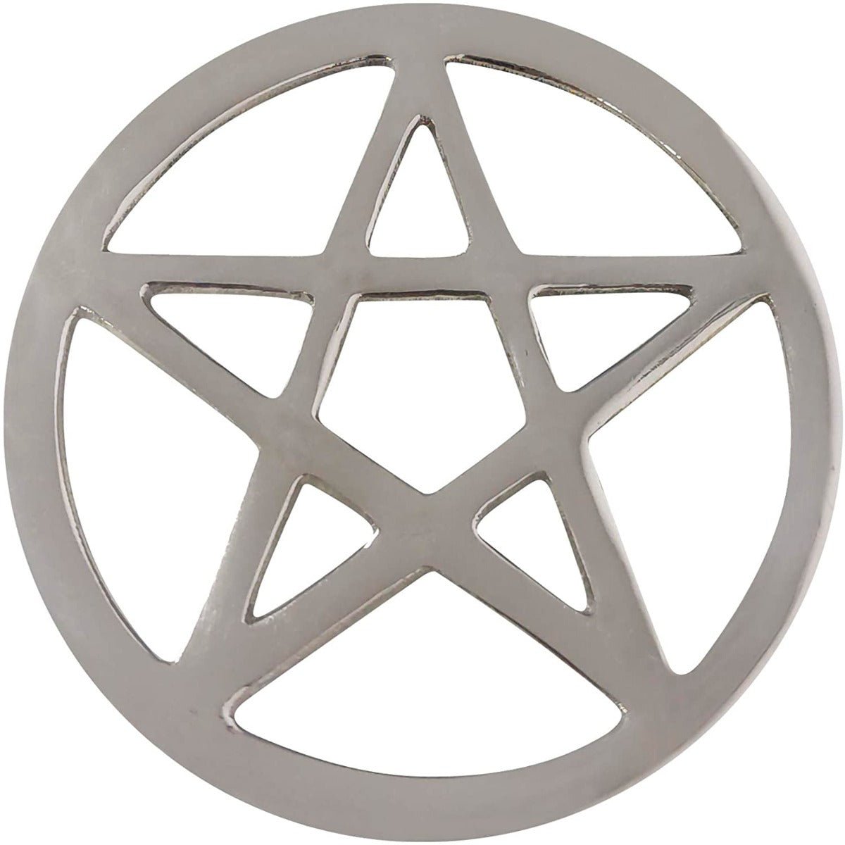 Pentacle Silver Altar Tile, 2.75 inch - 13 Moons