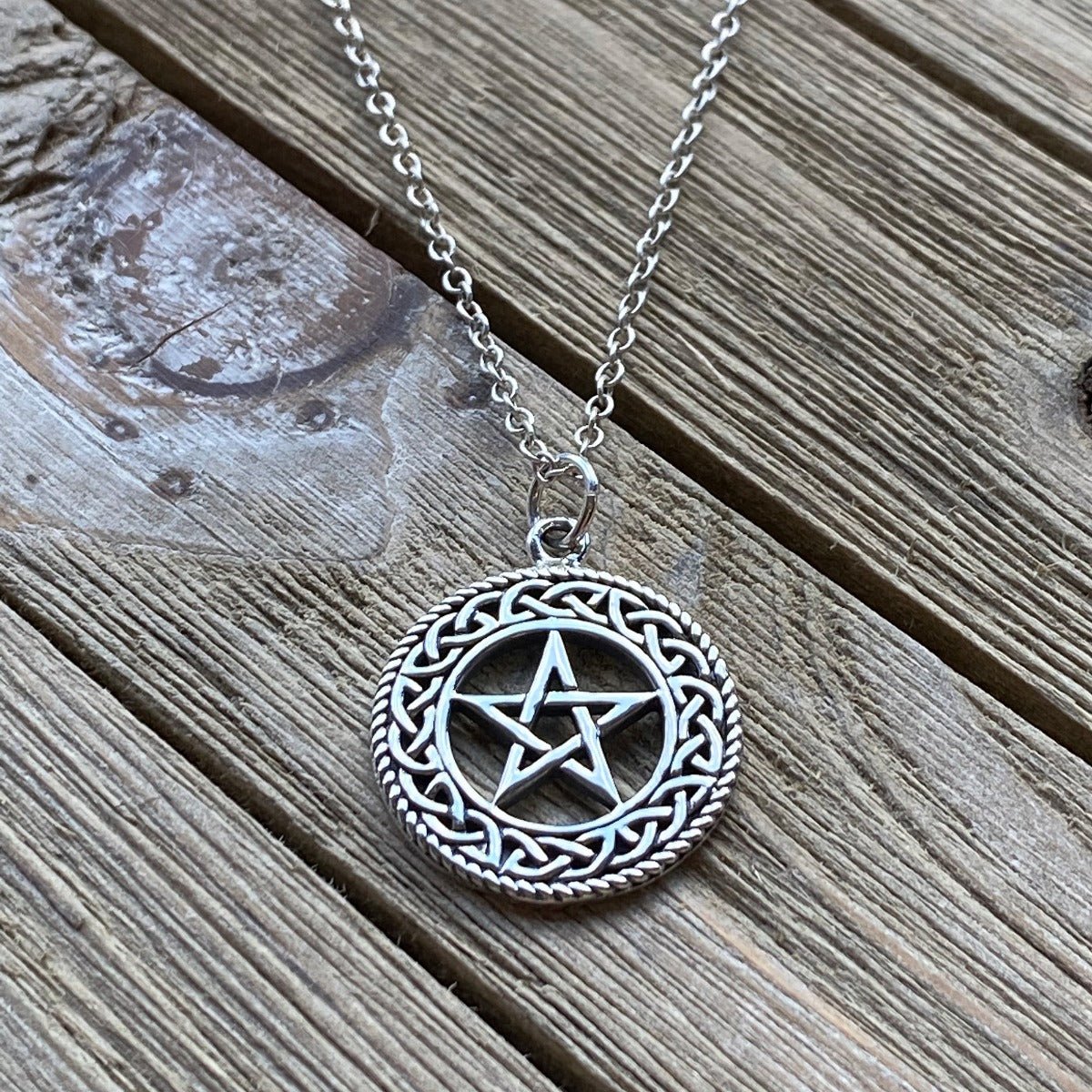 Pentacle with Celtic Border - 13 Moons