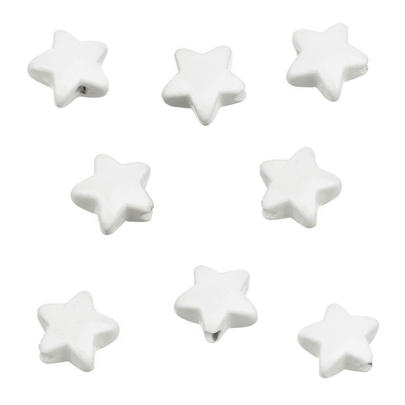 Porcelain Star Beads, 2 of - 13 Moons