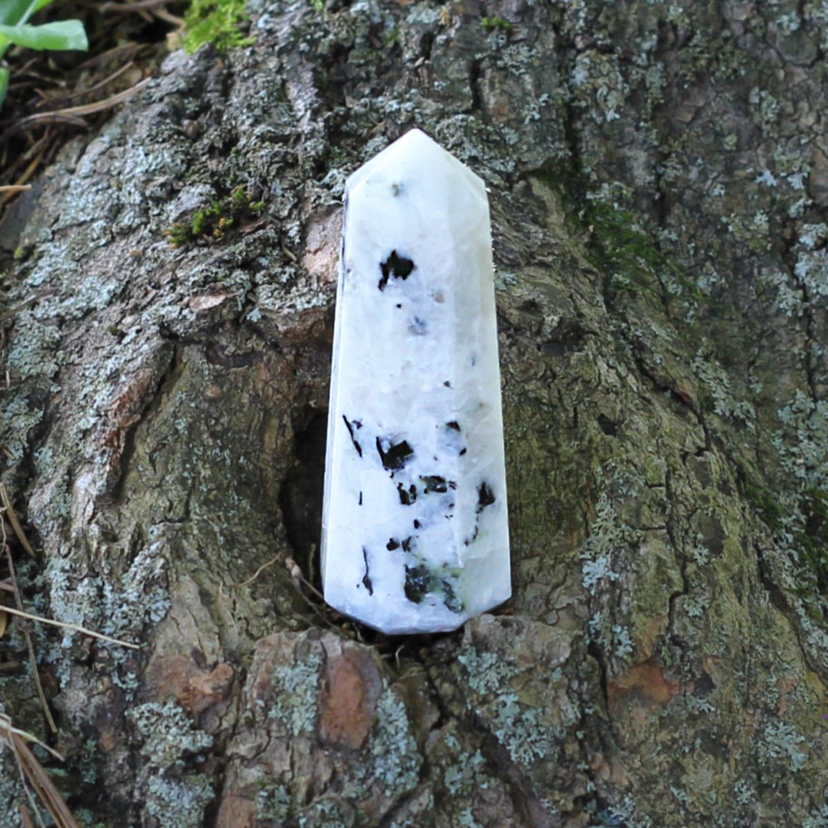 Rainbow Moonstone Obelisk - 13 Moons