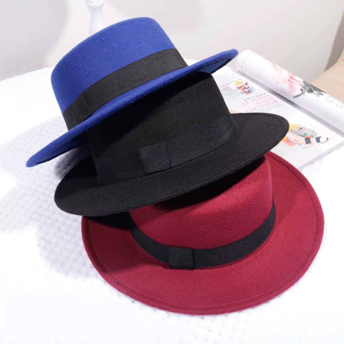 Red Rimmed Hat - 13 Moons