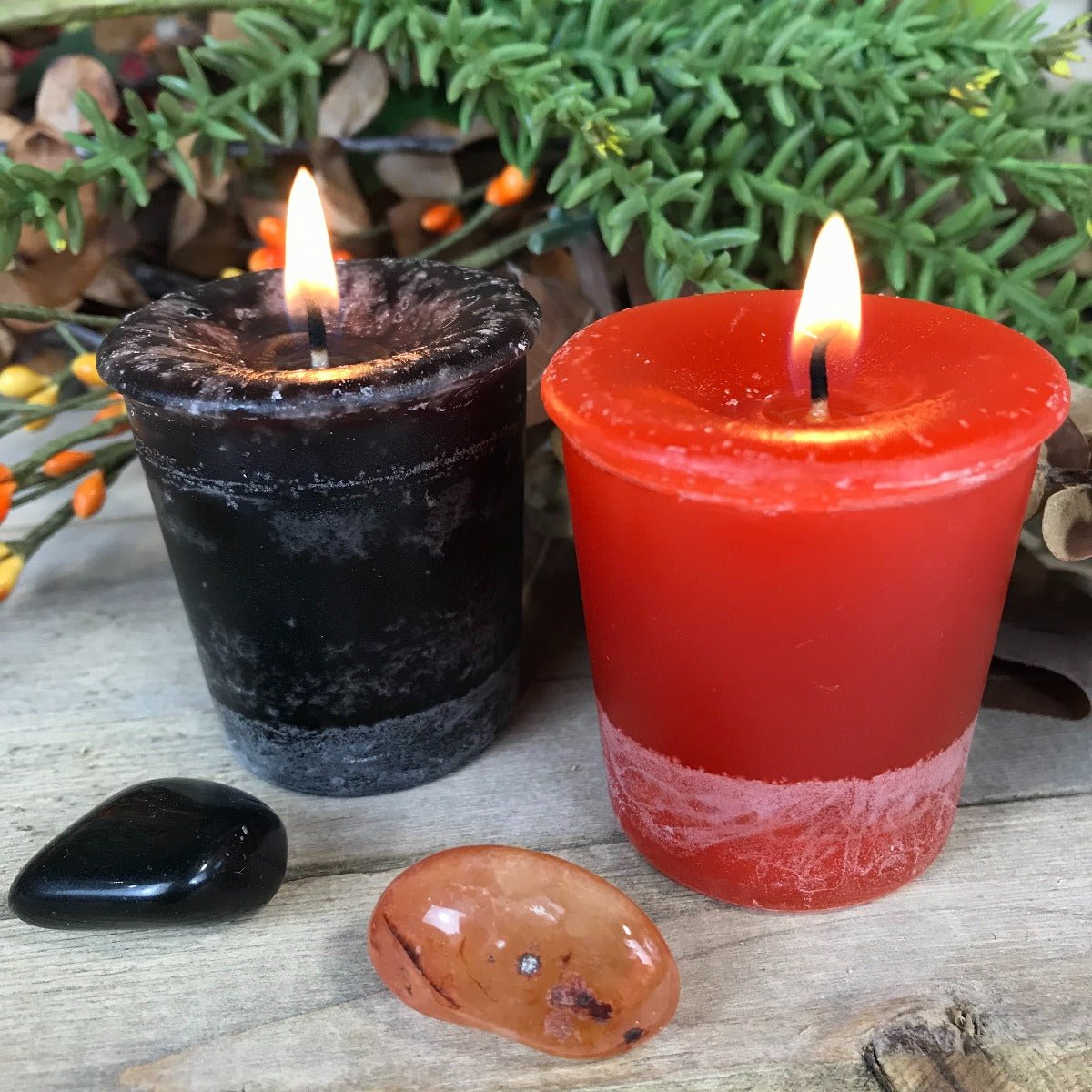 Samhain Candle and Stone Set - 13 Moons