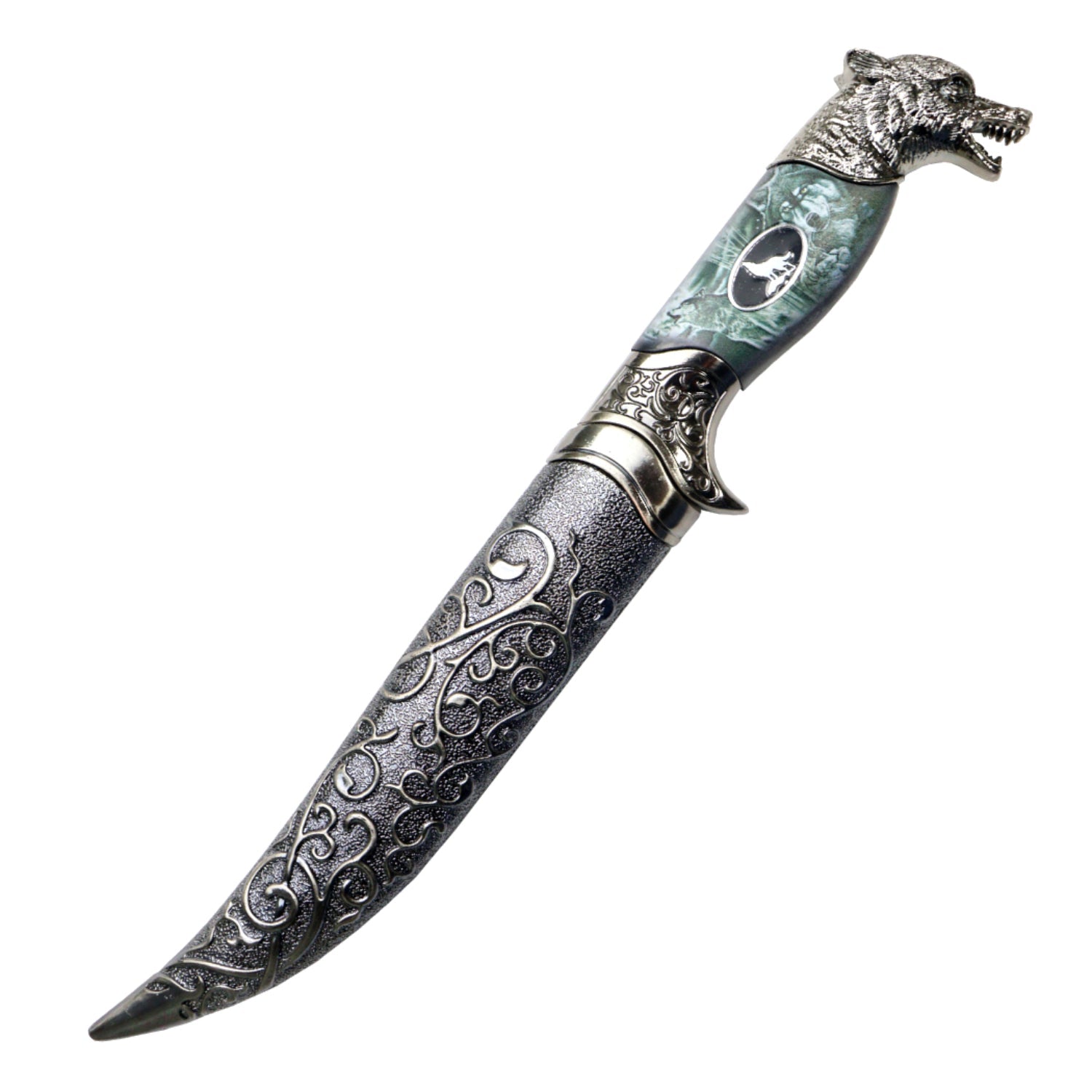Silver Wolf Athame - 13 Moons