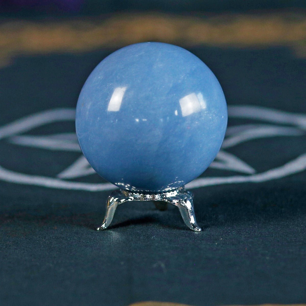 Sphere Stand, Silver Tone Small - 13 Moons