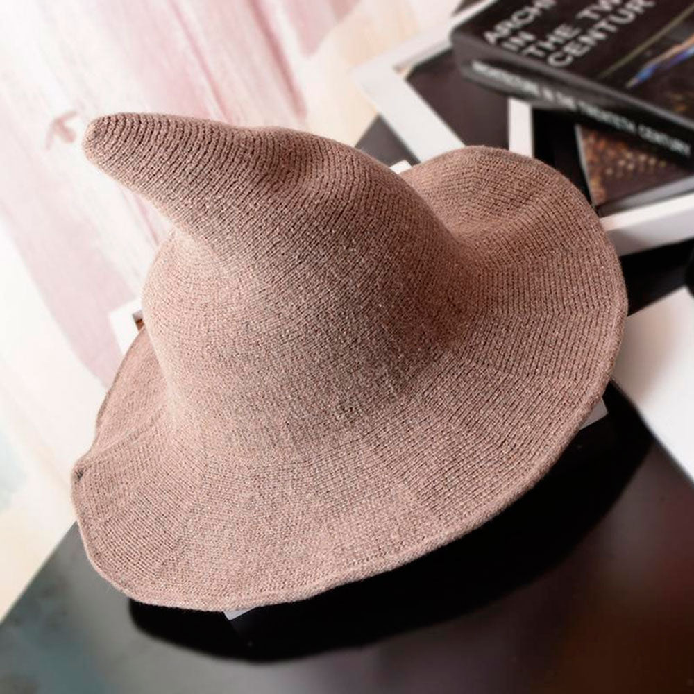 Tan Wool Witches Hat - 13 Moons