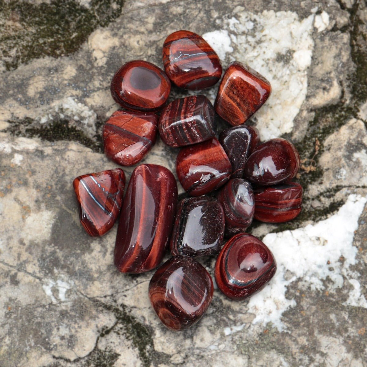 Tigers Eye, Red Tumbled - 13 Moons