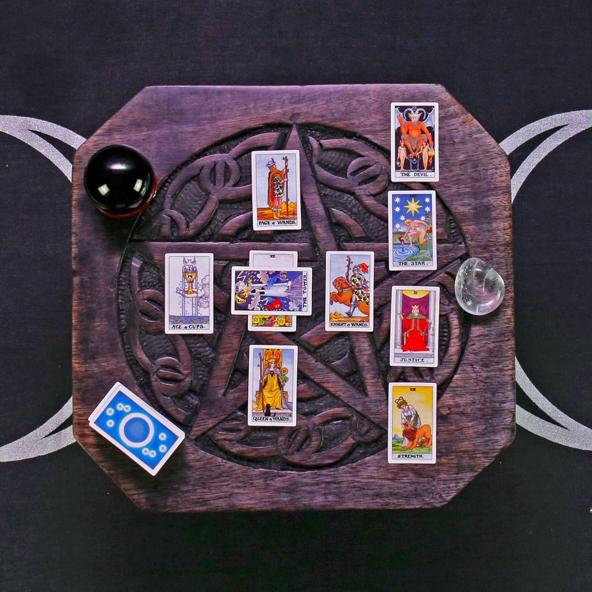 Tiny Tarot Keychain - 13 Moons