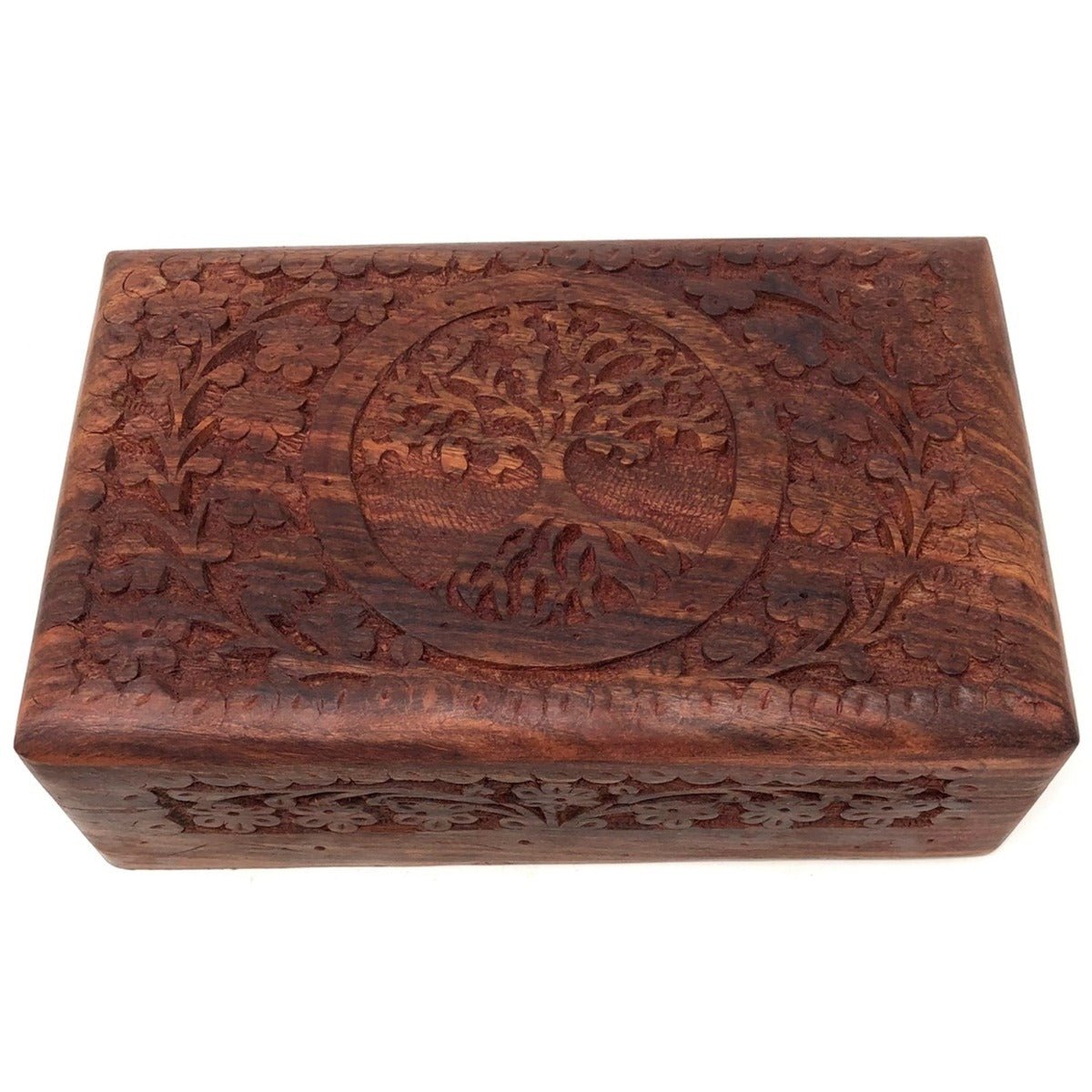 Tree of Life Elaborate Carved Box - 13 Moons