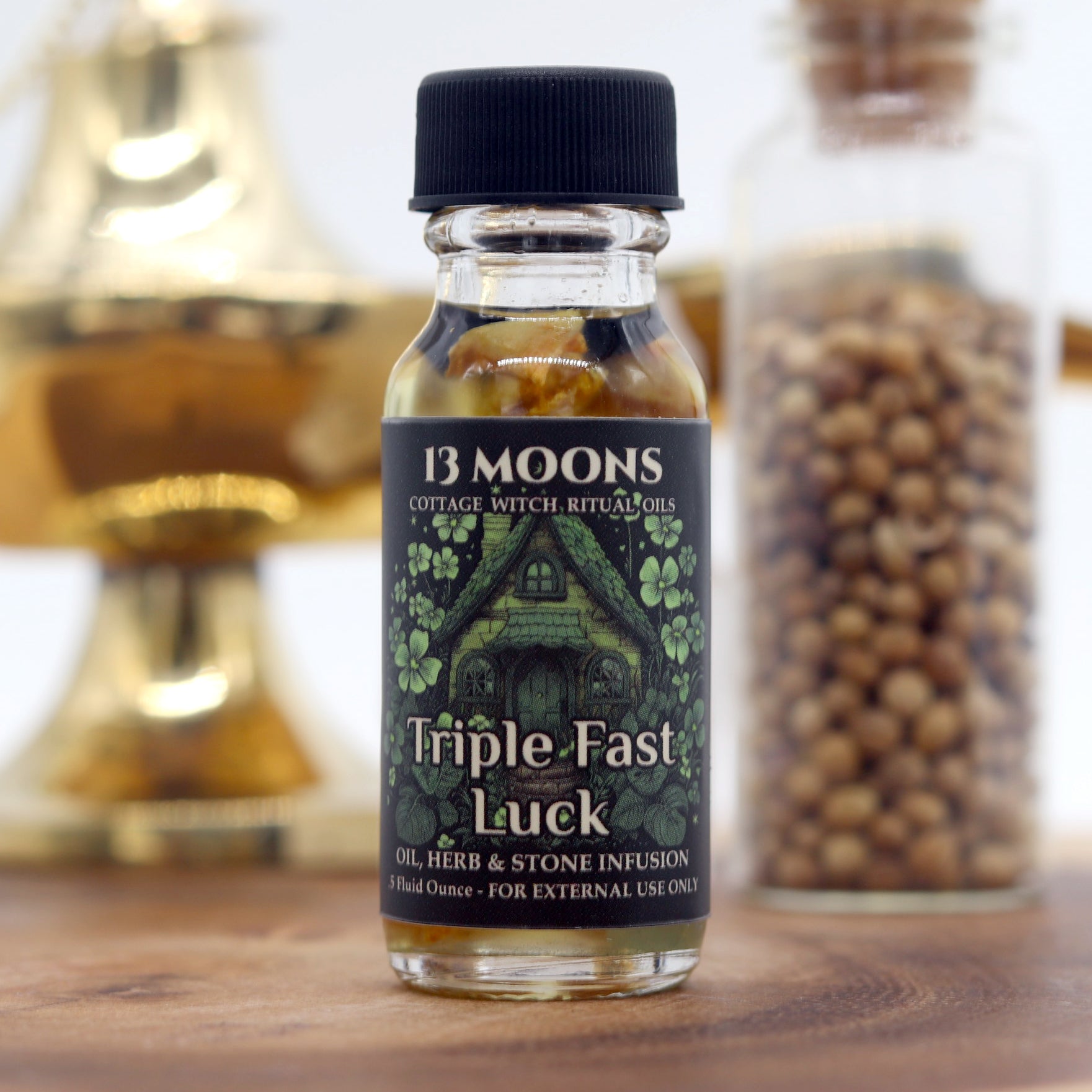 Triple Fast Luck Ritual Oil by 13 Moons - 13 Moons