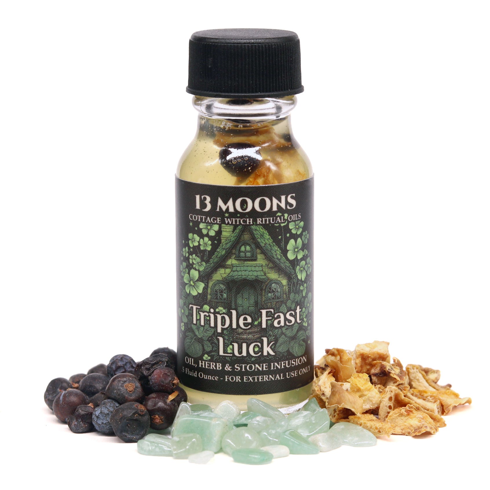 Triple Fast Luck Ritual Oil by 13 Moons - 13 Moons