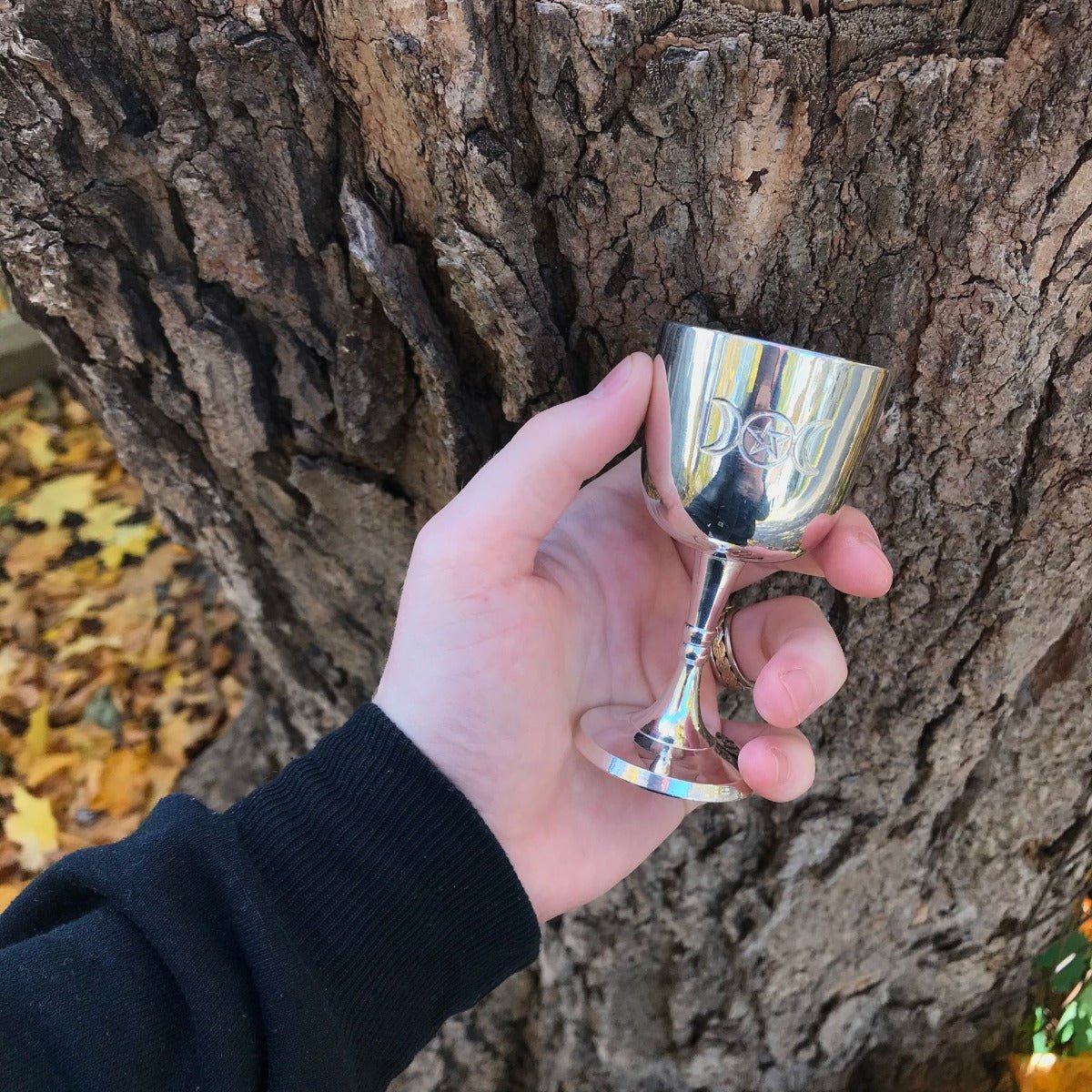 Triple Moon Altar Chalice - 13 Moons