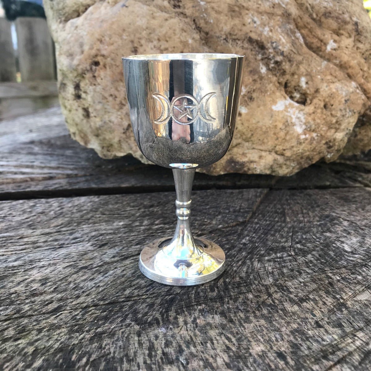 Triple Moon Altar Chalice - 13 Moons