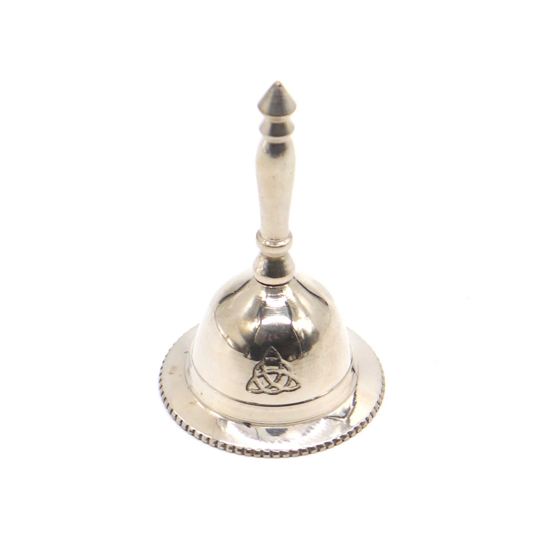 Triquetra Silver Bell 3 inch - 13 Moons