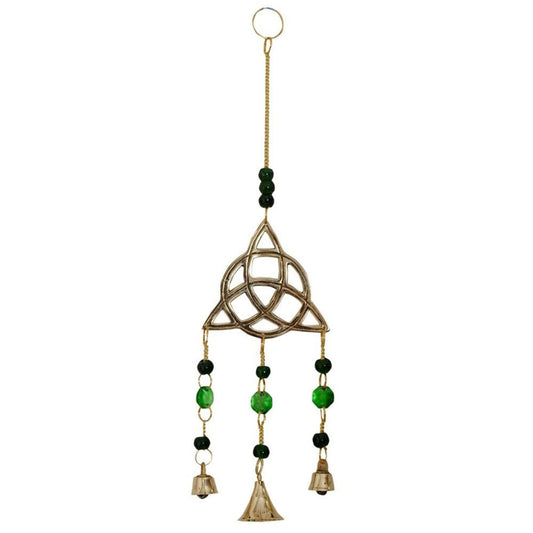 Triquetra Wind Chime, Beads and Bells - 13 Moons