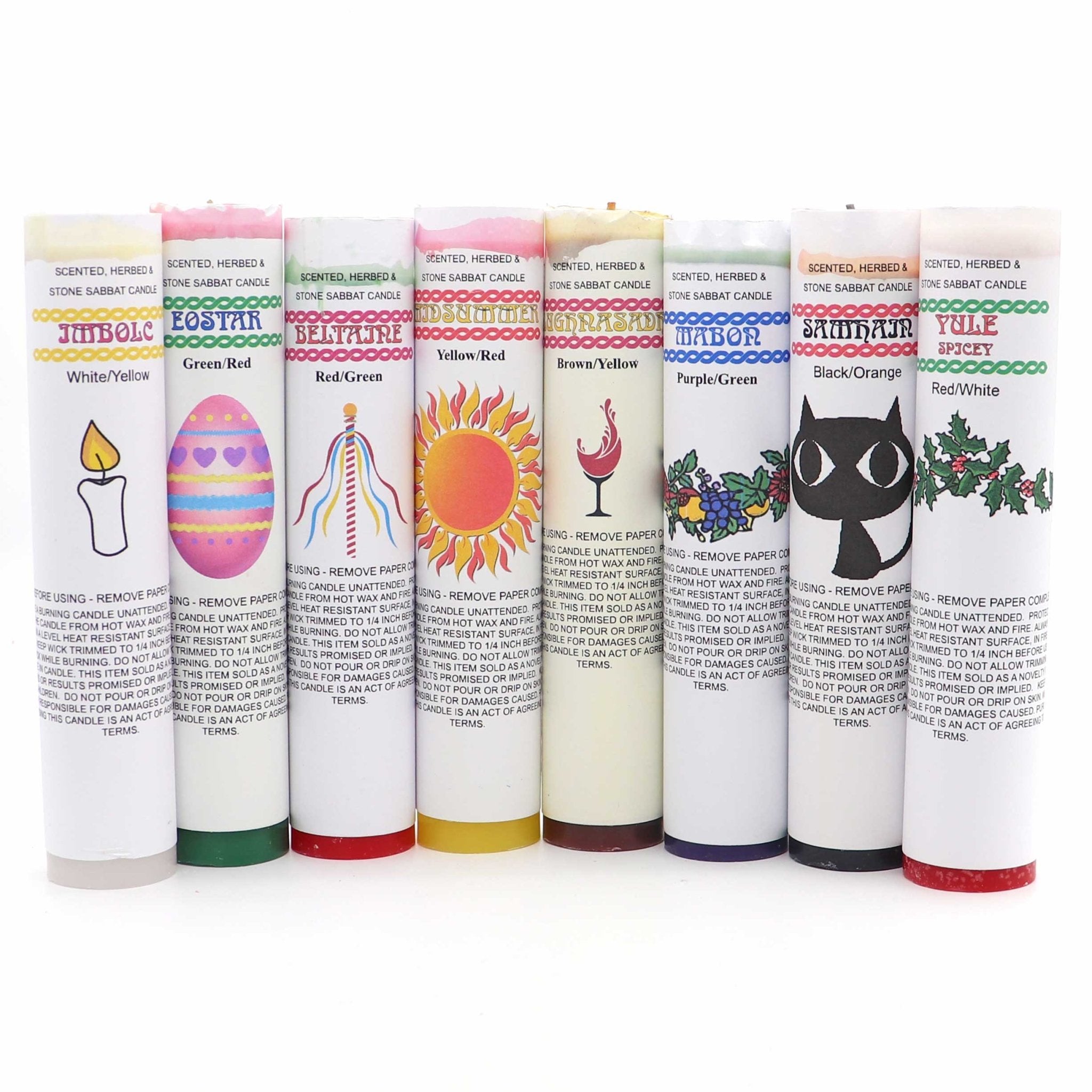 Wheel of the Year Pillar Candle Set - 13 Moons
