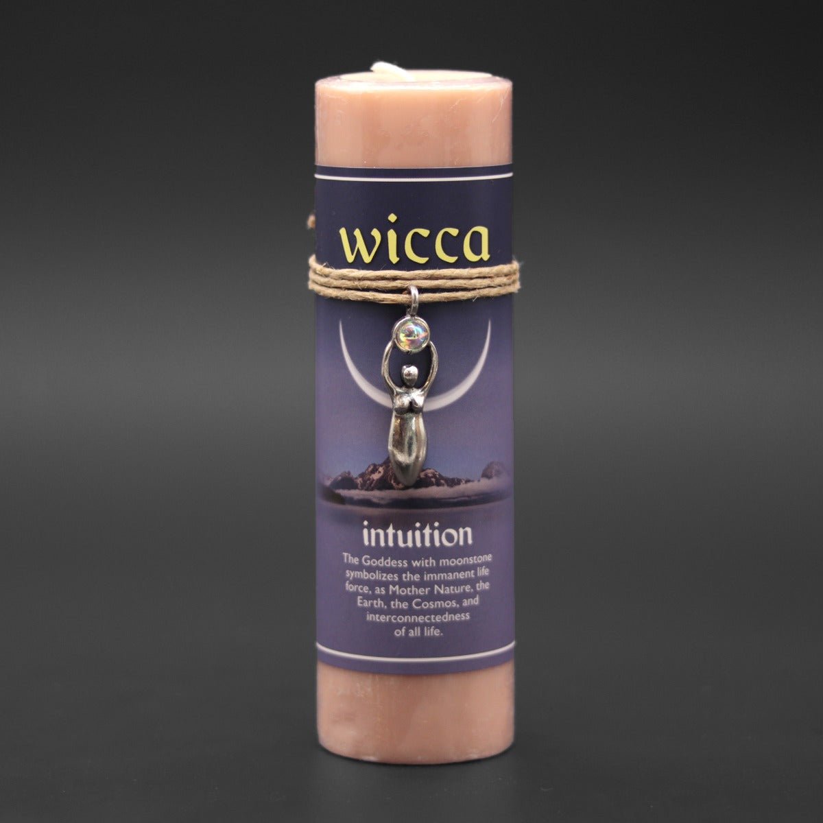 Wicca Intuition Candle with Pendant - 13 Moons