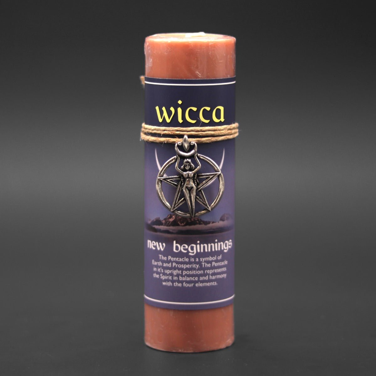 Wicca New Beginnings Candle with Pendant - 13 Moons