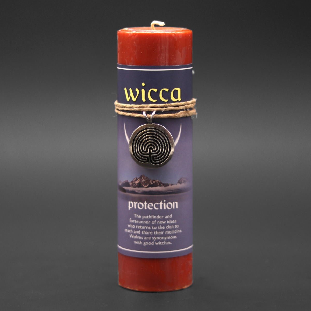 Wicca Protection Candle with Pendant - 13 Moons