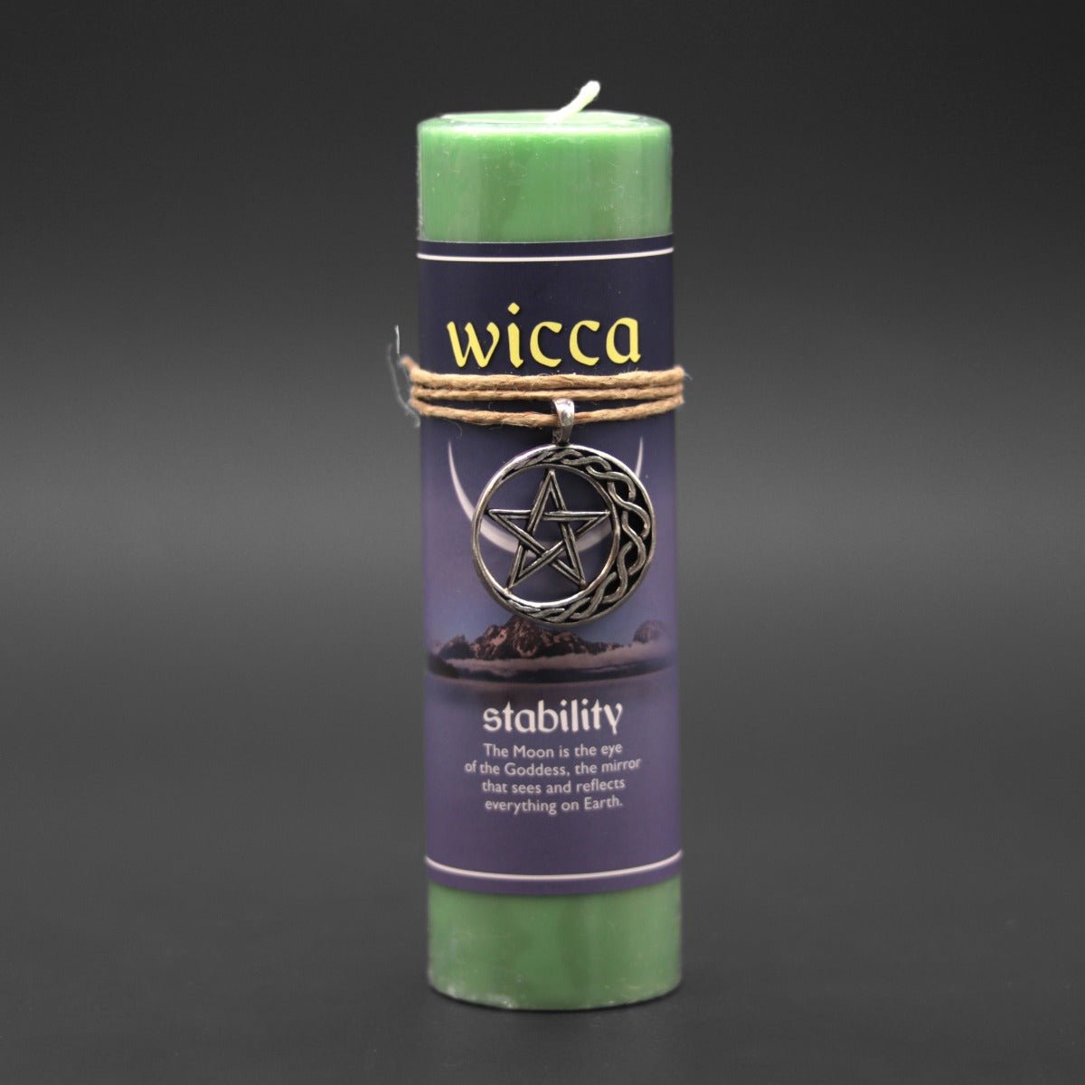 Wicca Stability Candle with Pendant - 13 Moons
