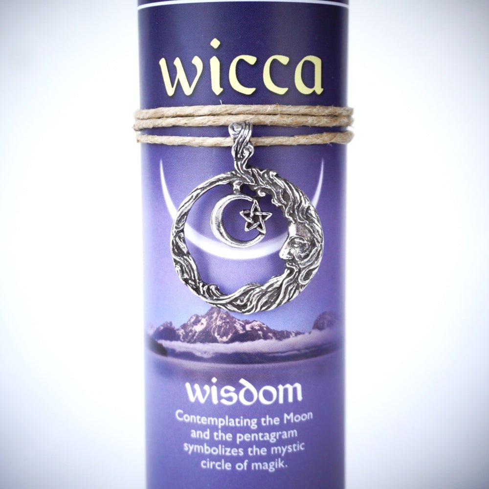 Wicca Wisdom Candle with Pendant - 13 Moons