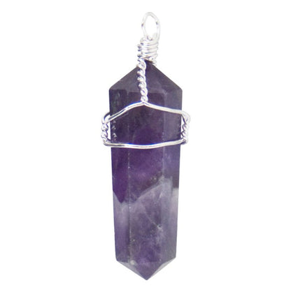 Wire Wrapped Gemstone Pendant - 13 Moons